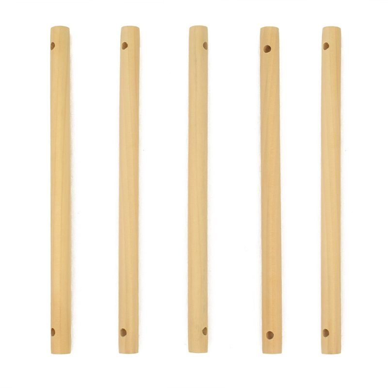 20cm wooden macrame dowel 5 pack