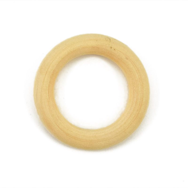 medium 7cm wooden macrame ring