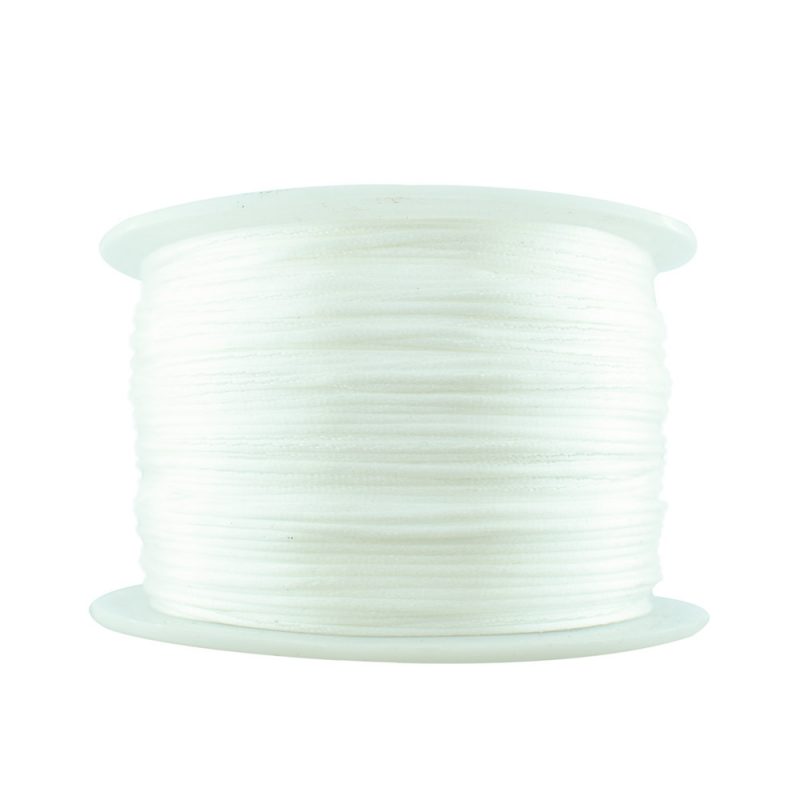 1mm white satin cord