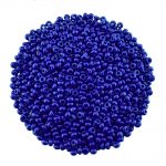 Preciosa Size 8 seed beads opaque navy blue