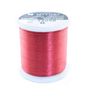 miyuki beading thread red 08