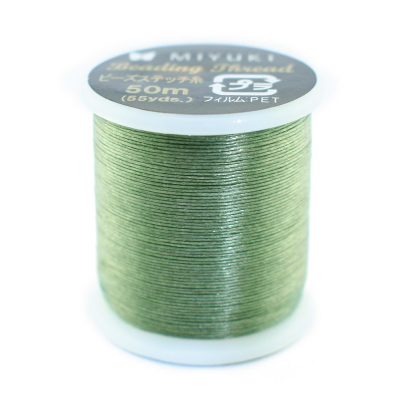 miyuki beading thread green 11