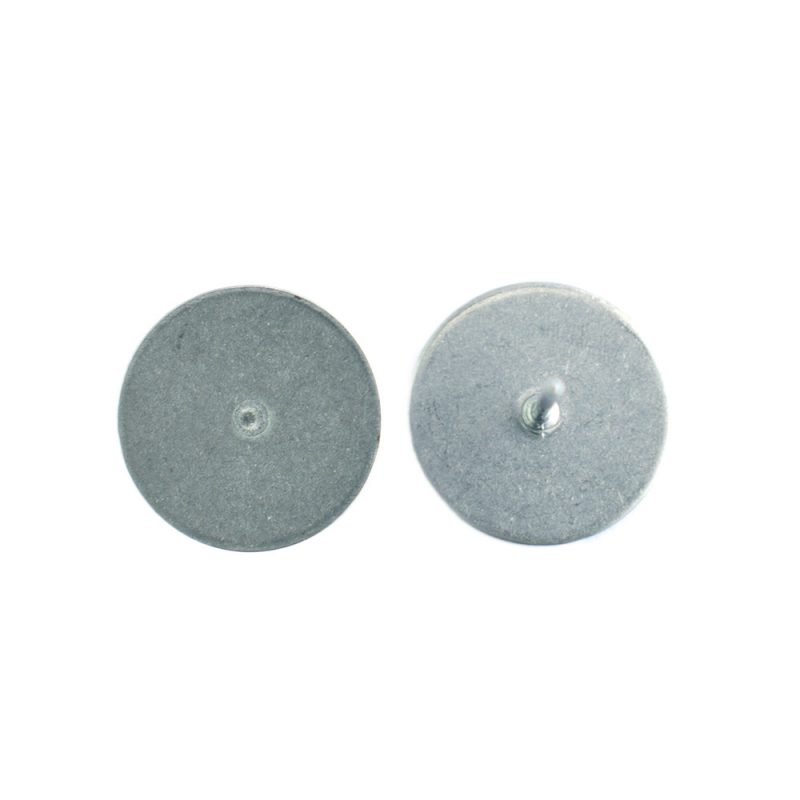 1mm ear stud flat pad surgical steel front and back