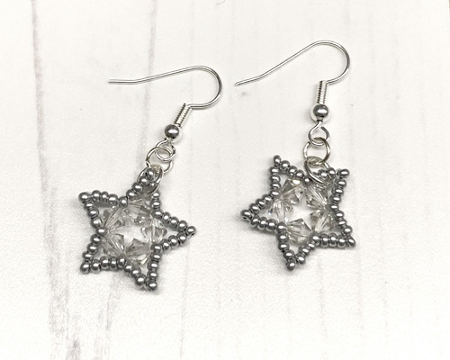 sparkly star earrings