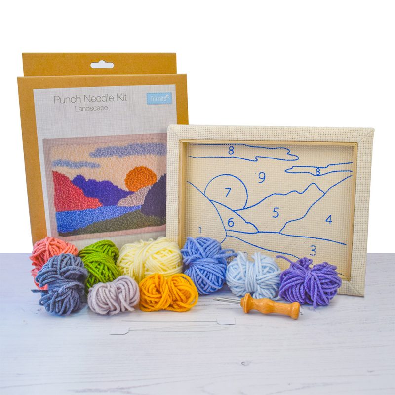 punch needle landscape kit