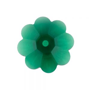6mm Swarovski 3700 Sew on Flowers Emerald