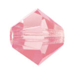 Rose Preciosa crystal bicone bead