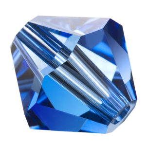 Sapphire Preciosa crystal bicone bead