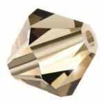 Black Diamond Preciosa crystal bicone bead