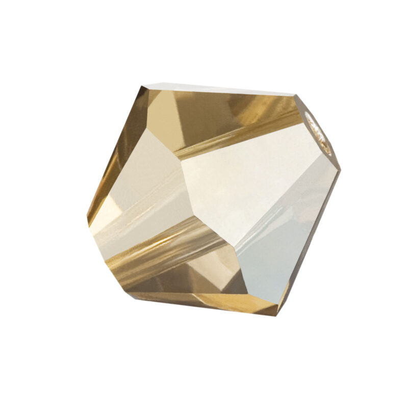 crystal golden flare Preciosa crystal bicone bead