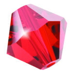 Light Siam Preciosa crystal bicone bead