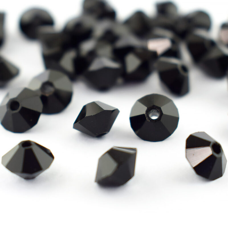 Preciosa Crystal Spacer beads jet