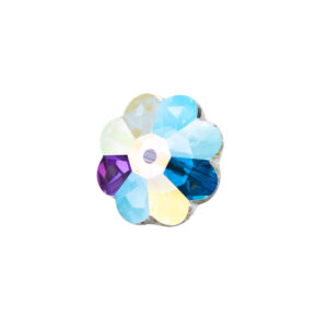 6mm crystal ab sew on flower