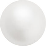 8mm White Preciosa Crystal Pearls