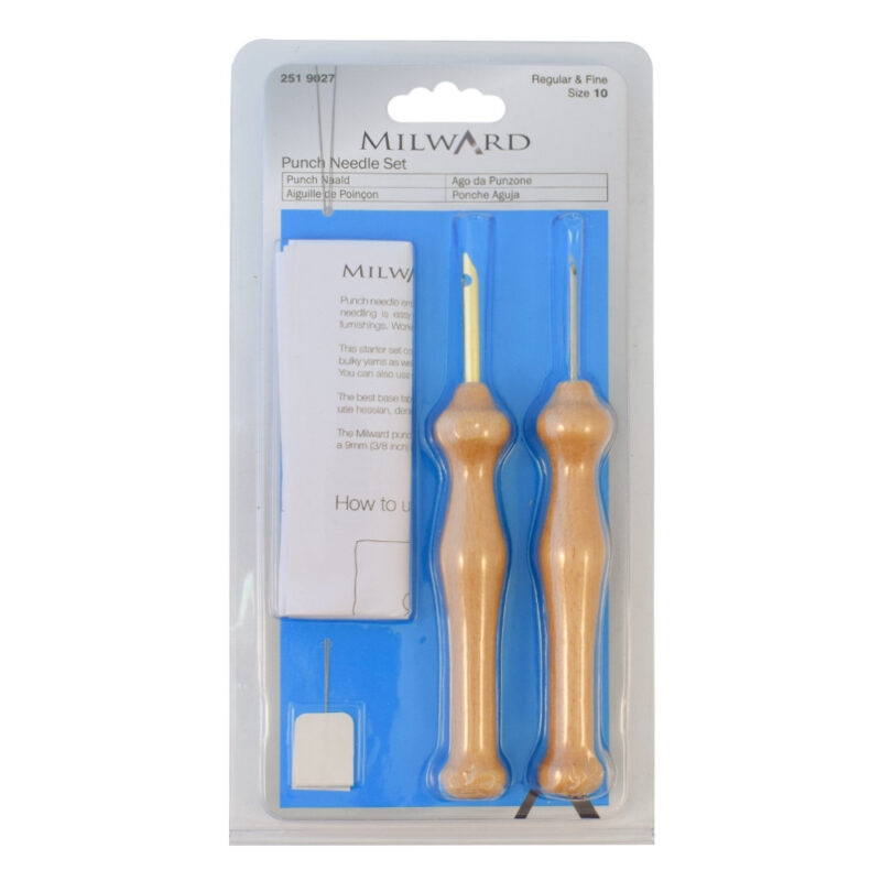 Milward size 10 wooden punch needle set