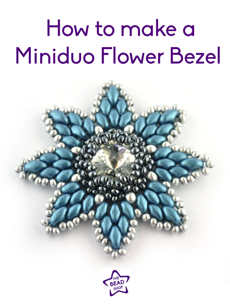 How to make a miniduo flower bezel