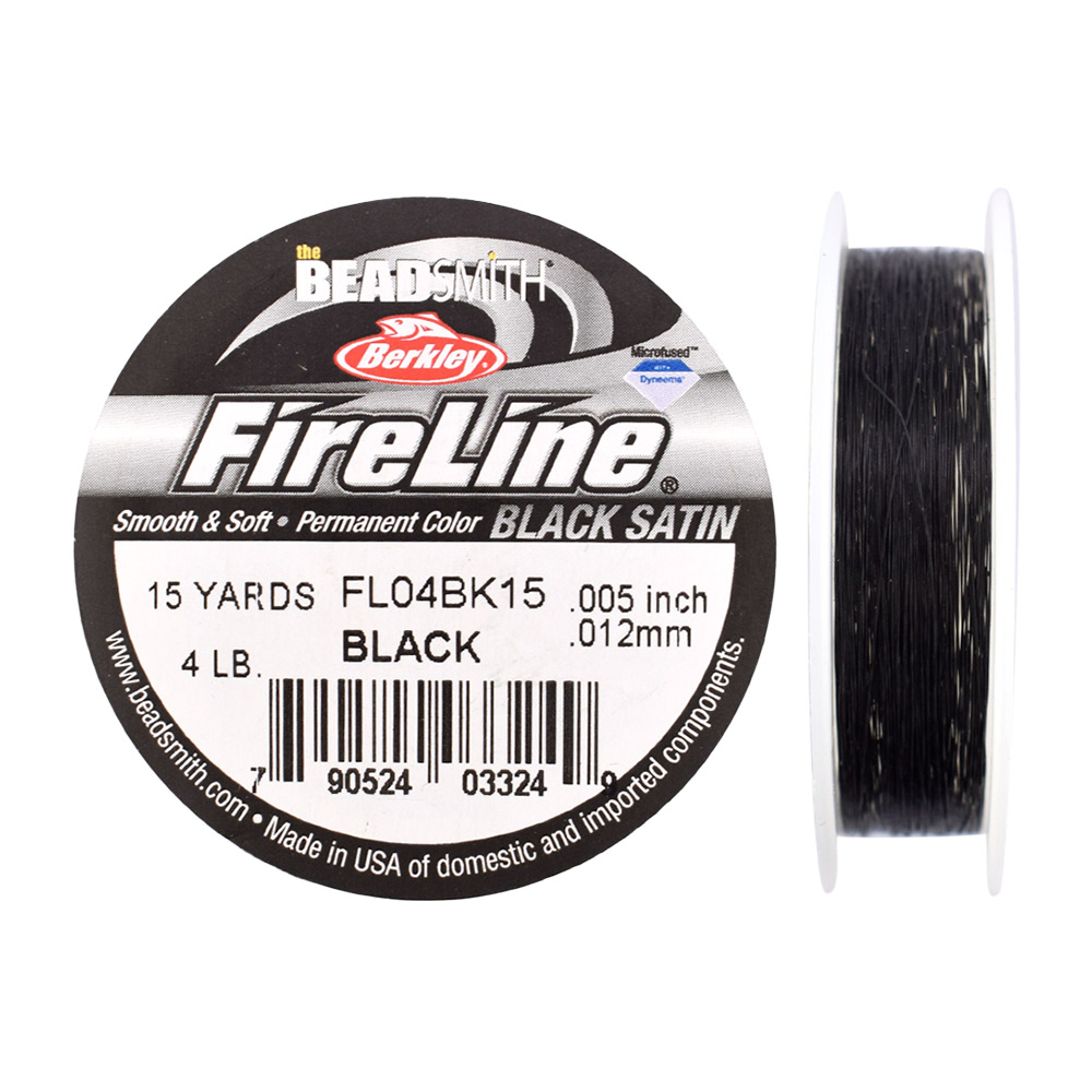 FireLine 4LB Black 0.12mm (15 yrd reel) - The Bead Shop Nottingham Ltd