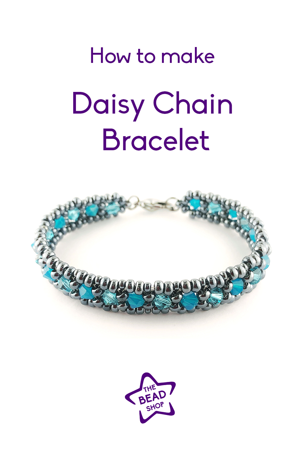 Beaded Daisy Bracelet: Seed Bead Daisy Chain Bracelet Tutorial 