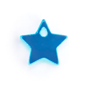 blue acrylic star charm