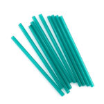 preciosa 40mm teal glass tube beads