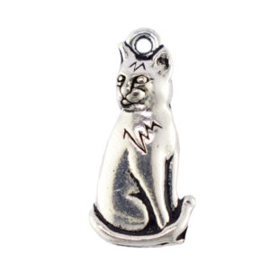 tierracast sitting cat charm