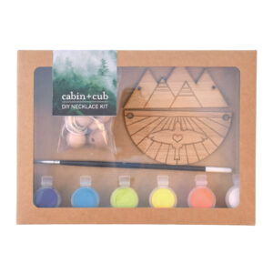 DIY Mountain and Sunrays Necklace Kit by Cabin+Cub