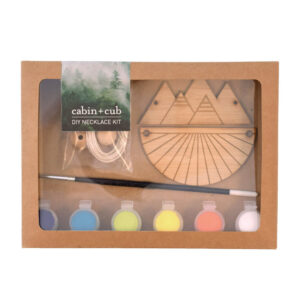 DIY Mountain and Sunrays Necklace Kit by Cabin+Cub
