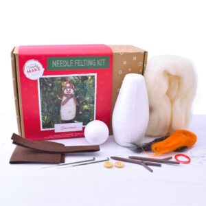 christmas snowman needle felting kit