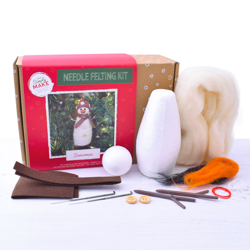 Snowman Needle Felting Kit The Bead Shop Nottingham Ltd