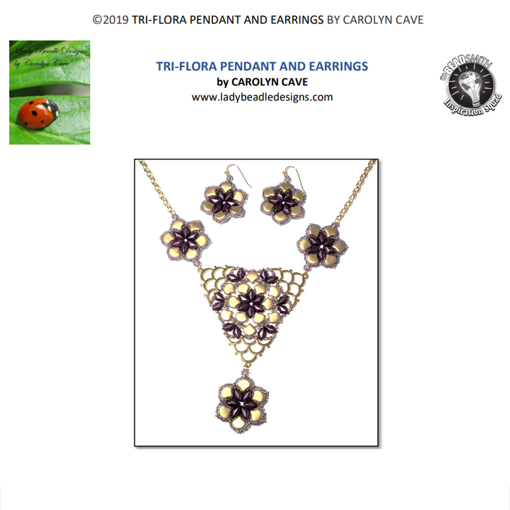 Tri-Flora Jewellery Set by Carolyn Cave