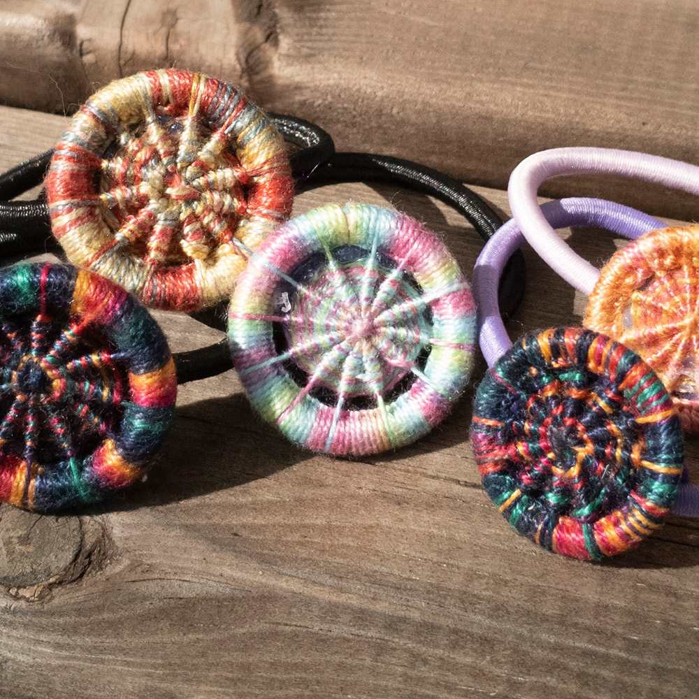 Bag Charms with a Handmade Dorset Button