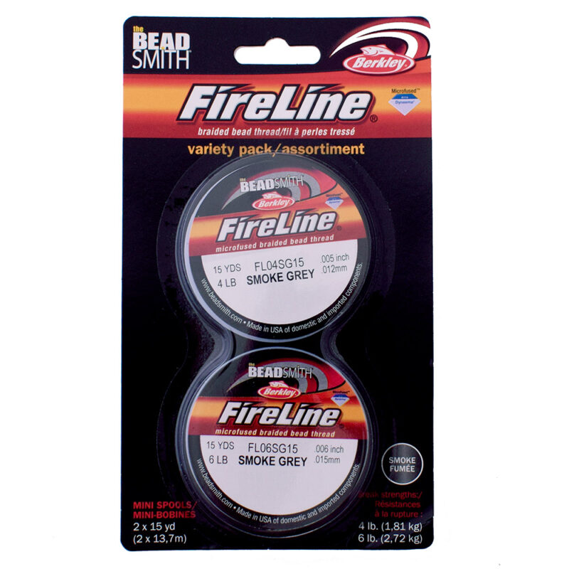 FireLine 4LB & 6LB Smoke Grey (15 yrd reel) Twin Pack