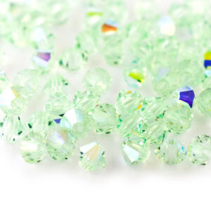 4mm Chrysolite AB Bicone Preciosa Crystal Bead