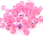 4mm Rose AB Bicone Preciosa Crystal Bead