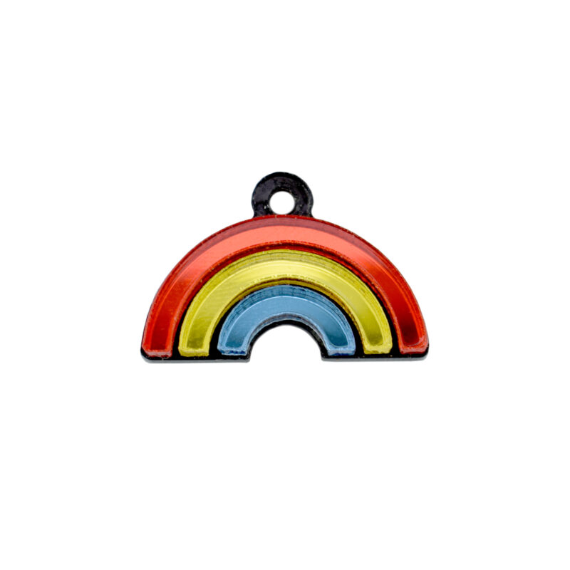 acrylic rainbow charm