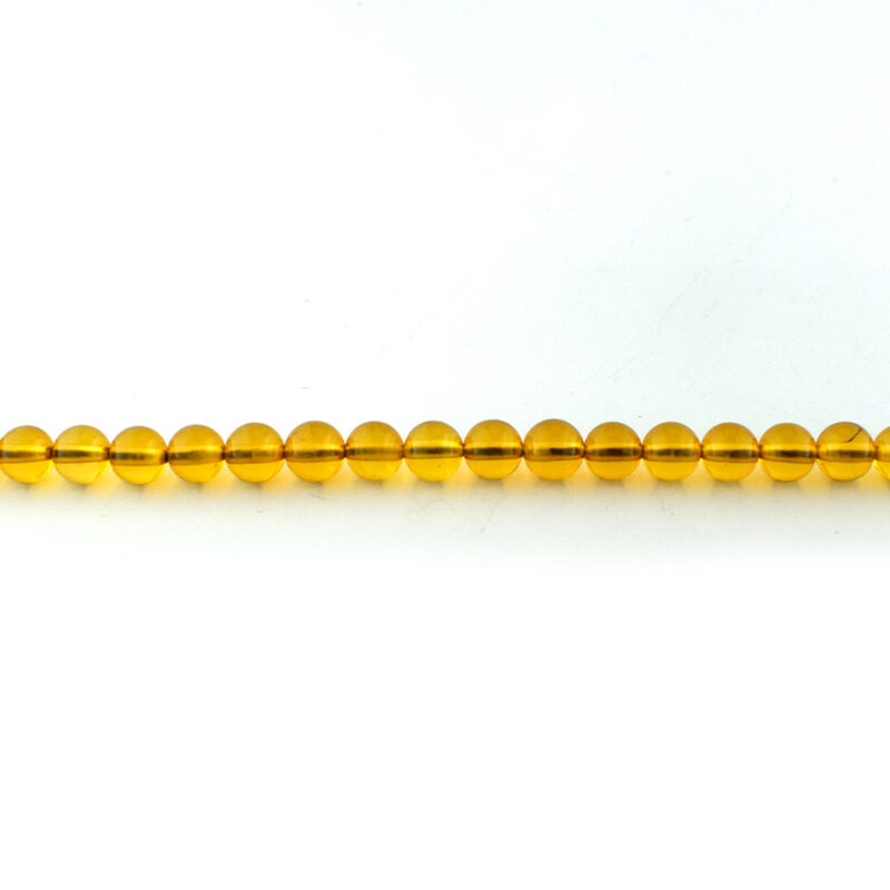 4mm semi-precious amber beads