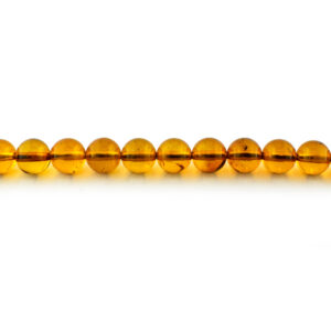 6mm semi-precious amber beads