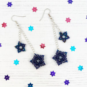 Party Star Earrings Kit - Indigo