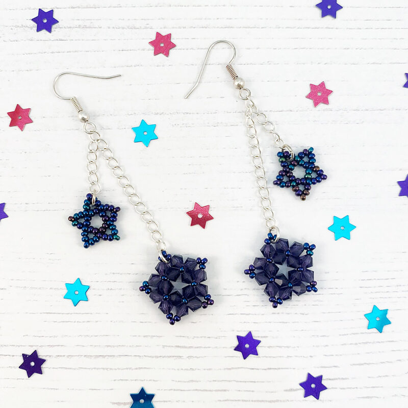 Party Star Earrings Kit - Indigo