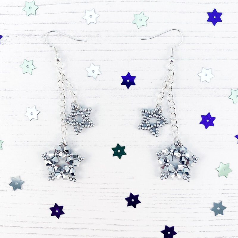 Party Star Earrings Kit - Silver