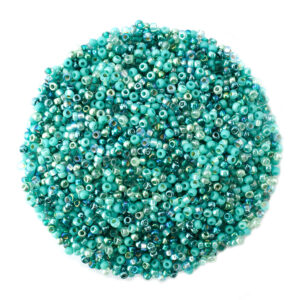 Size 11 Miyuki Aqua Mixed Seed Beads