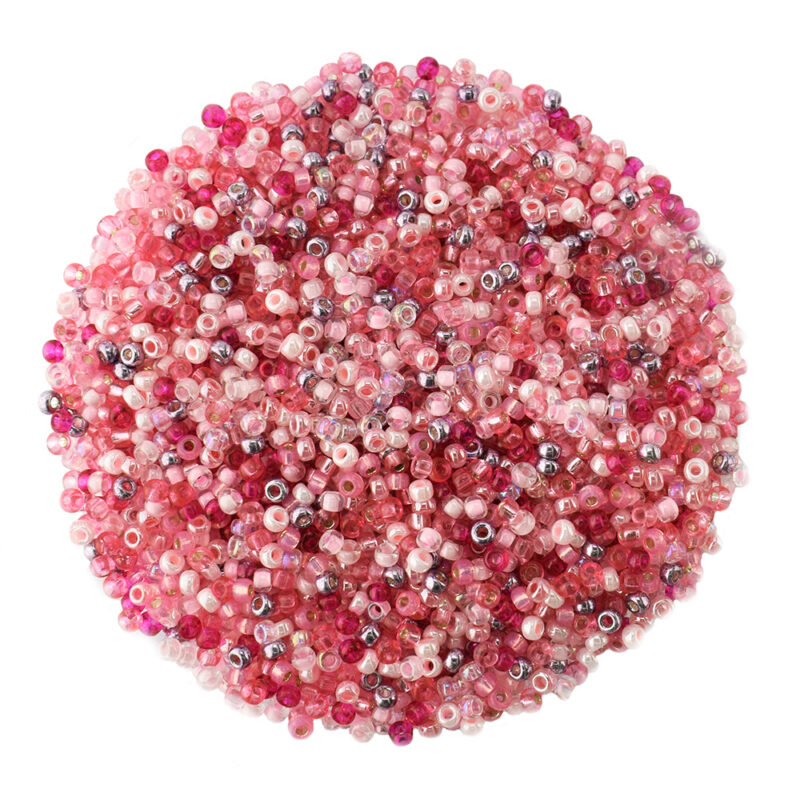 Size 11 Miyuki Pink Mixed Seed Beads