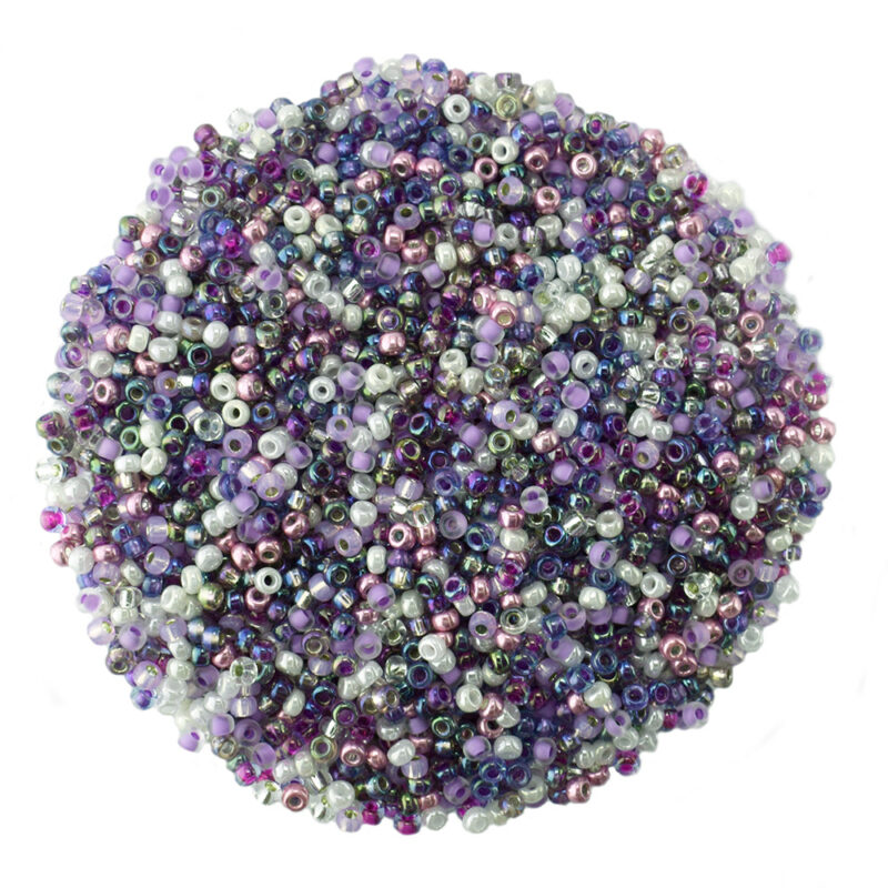 Size 11 Miyuki Purple Mixed Seed Beads