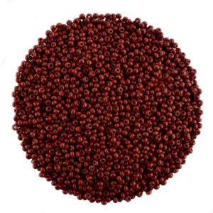 Size 11 Opaque Red Brown Preciosa Seed Beads