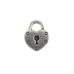 tierracast heart lock pendant charm