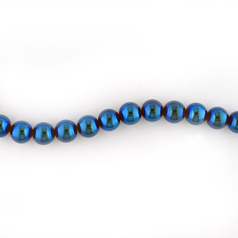 6mm Teal Hematine