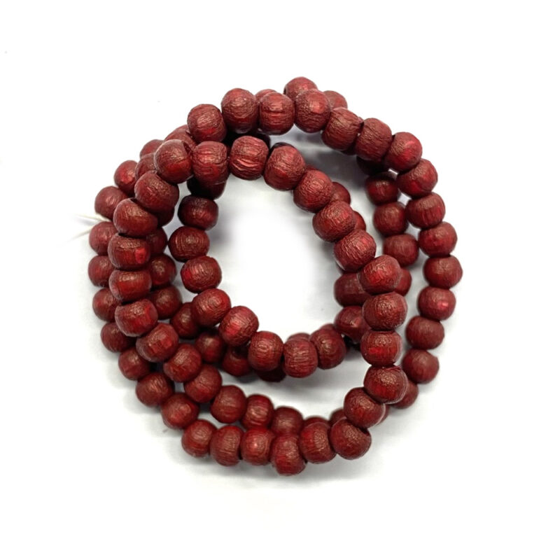 4mm brown wooden beads