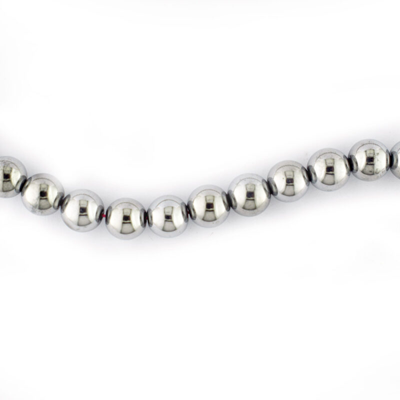 6mm Silver Hematine