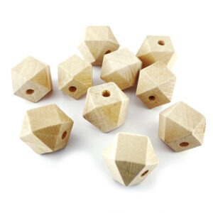 Plain Geometric 20mm Wooden Bead