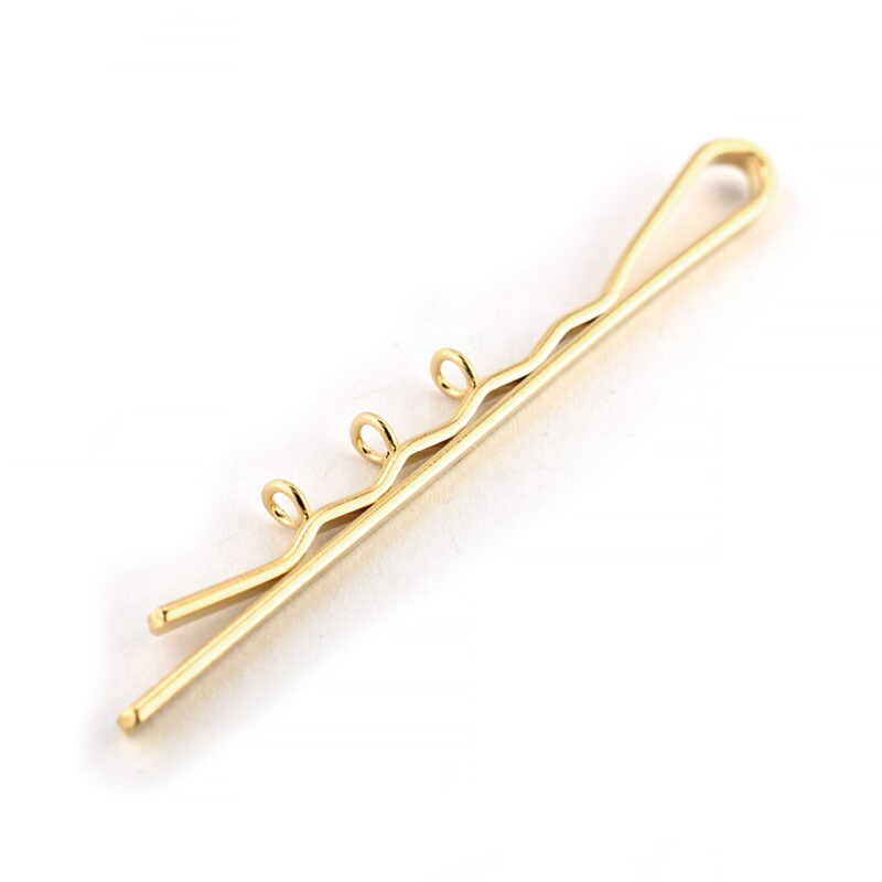 Hair Grip with loops Gold Plated